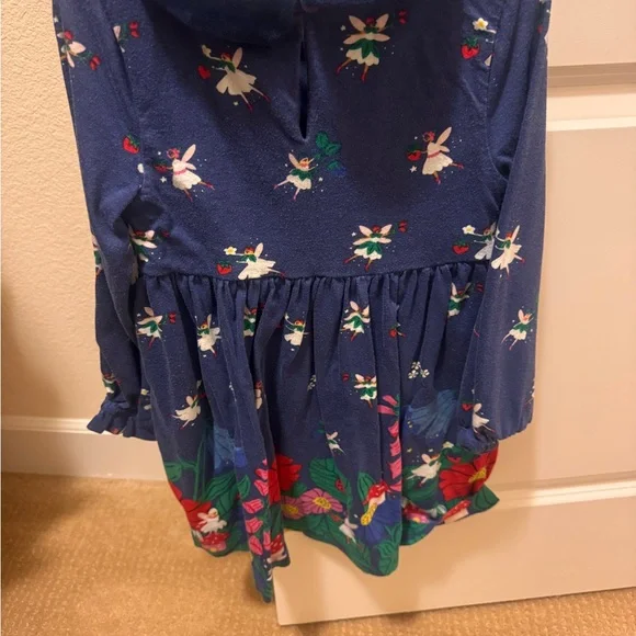 Mini Boden : Whimsical Fairy and Floral Print Dress - Picture 2 of 3